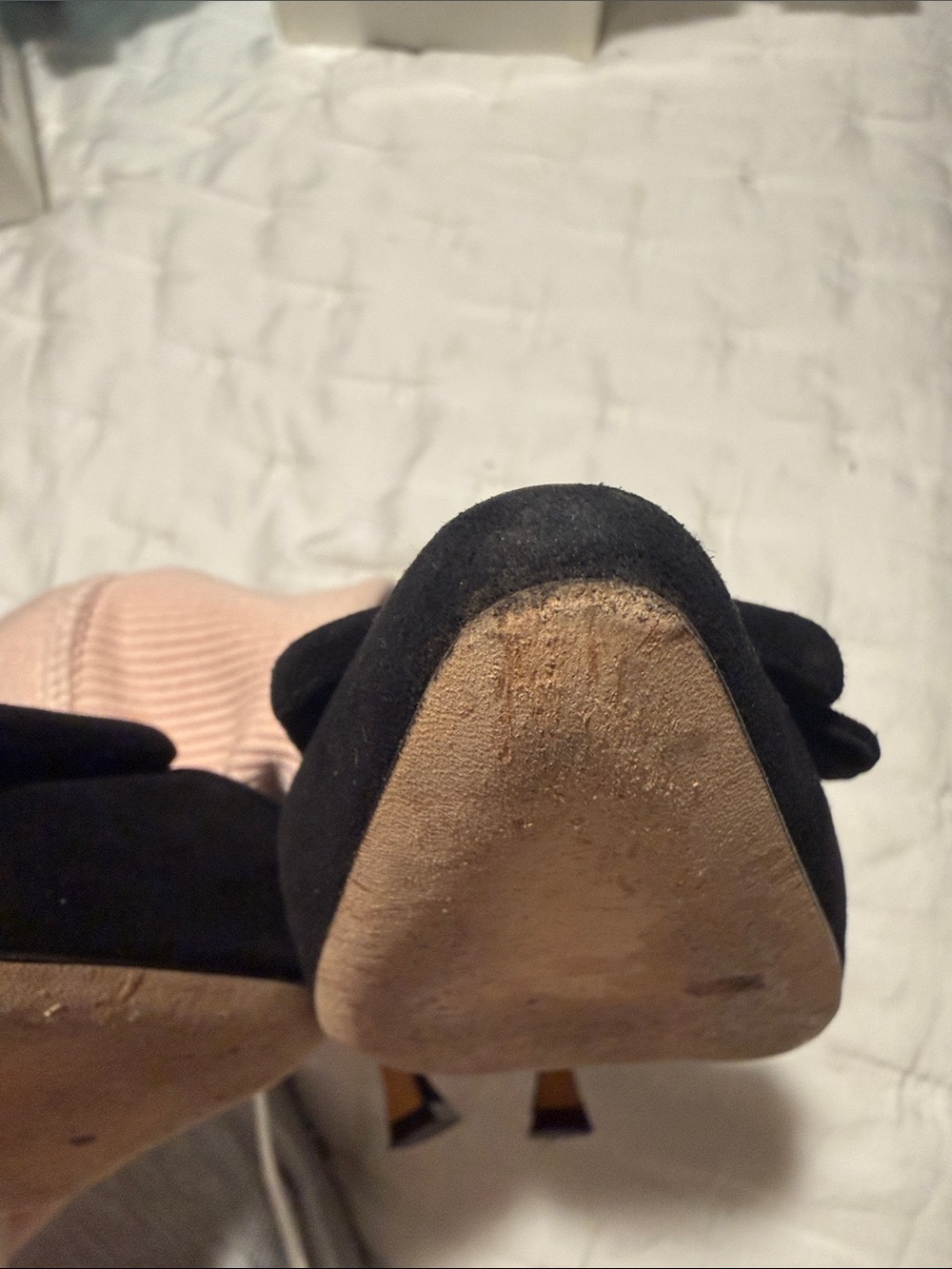 Manolo Blahnik Maysale Black Suede Pointed Toe Mule Slides - Picture 6 of 12